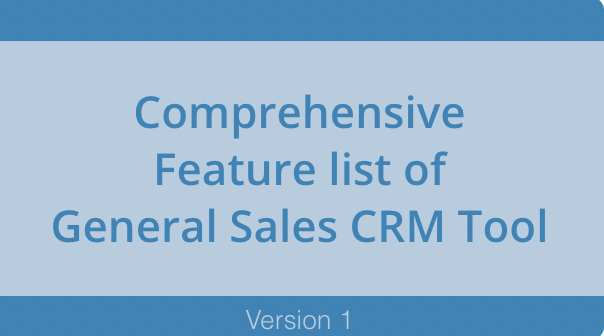 Sales CRM tool
